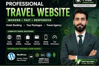 build a professional travel website, tours booking site or custom mern web app