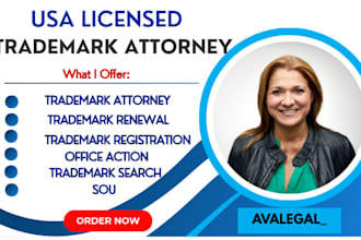 be your licensed trademark attorney, registration, office action, renewal, sou