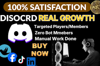 discord server promotion, gaming server, nft discord server promote for growth
