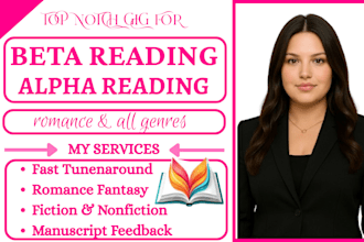 beta reader,romance beta reader,fantasy beta reader,horror,thriller,alphe read