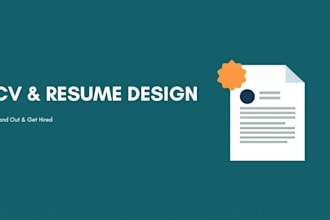 make professional CV, infographic resume, cover letter design on canva