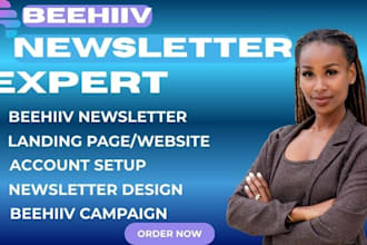 setup beehiiv newsletter automation, substack setup and  beehiiv website