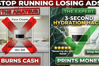 design high roas static image ads for facebook