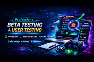 beta testing user testing QA for app website game app review