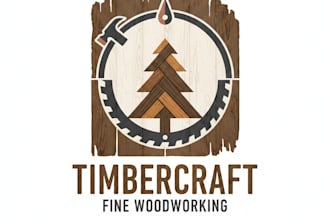 design a professional and eye catching carpentry logo for your business