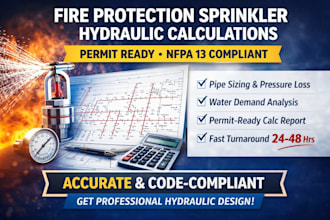 provide nfpa 13 sprinkler hydraulic calculation report