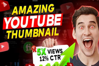 design high CTR youtube thumbnails for your channel