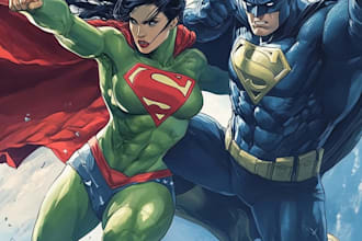 do a superhero comic