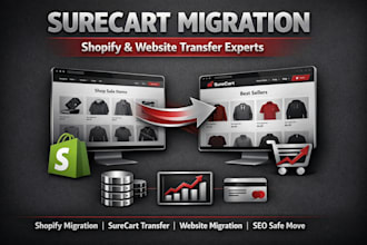 migrate samcart shift4shop to surecart website with full subscription import