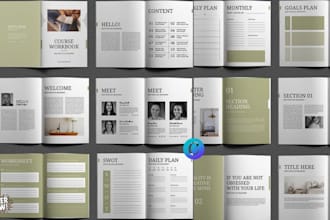 german minimalist canva ebook lead magnet workbook worksheet guide ebook layout