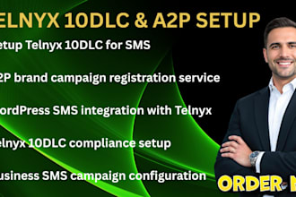 setup telnyx 10dlc registration and a2p brand campaign for SMS