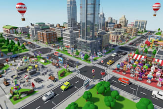 roblox map, model, 3d accessories, game assets 3d environment design game model