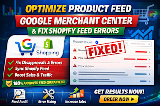 optimize product feed for google merchant center fix shopify product feed errors
