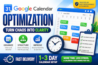 organize and optimize your google calendar for productivity