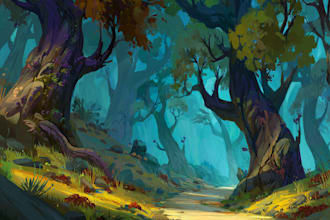do environment concept art or background for games