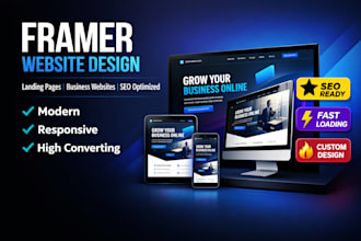 design redesign framer websites landing page SEO templates businesss websites