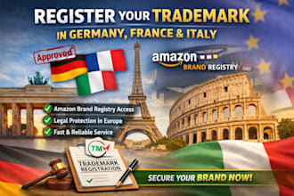 register trademark in germany france italy for amazon brand