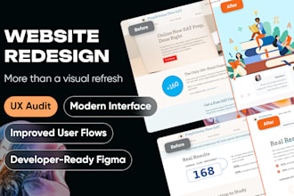 redesign website renew outdated landing page fix old interface for better UX UI