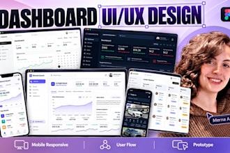 design high converting saas UI UX dashboard for web and mobile apps