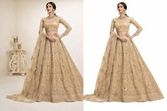 do professional image background removal and transparent