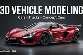 create professional 3d vehicle models and photorealistic car renders