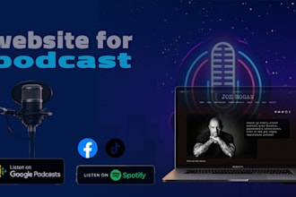 creat your professional podcast website