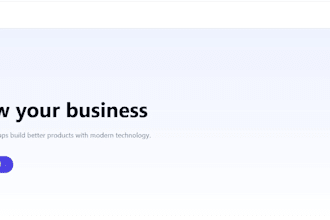 create a responsive react landing page or website
