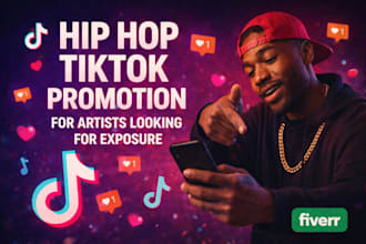 post your rap video on my 14000 follower hip hop tiktok channel for exposure