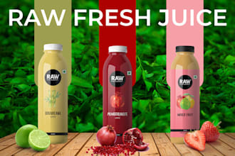 design premium beverage packaging and product ads