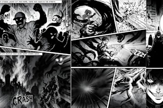 draw anime manga comic book illustration manhwa webtoon cover art manga artist