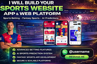 build sports website sportsbet app sport bet ai fantasy app and sportbet website