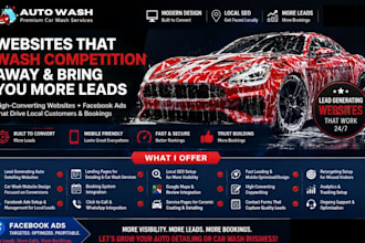 build a lead generating website for auto detailing and car wash businesses