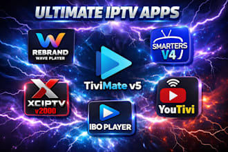 rebrand wave player, smarters v4, tivimate v5, xciptv v2000, ibo player, youtivi