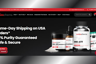 build supplement website supplement store peptide research peptide website