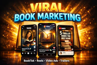 create viral booktok bookstagram video for instagram and tiktok book promotion