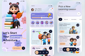 build kid learning app, school app, educational app, e learning, quiz game app
