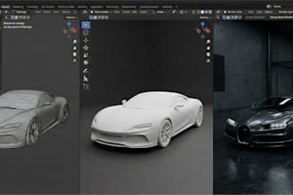 do 3d car model, interior design, exterior design, csr wrap