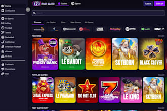 develop bet website, sport bet website, app, blackjack, crash game, poker, slot