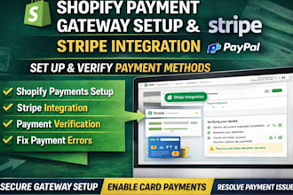 setup payment method, verify shopify payment gateway, strip integration