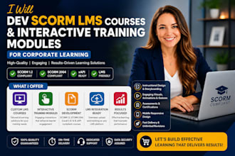 dev scorm lms courses and interactive training modules for corporate learning