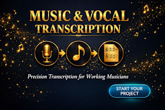 turn your vocal audio into clean sheet music