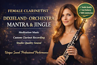be your female deixieland, clarinet, mantra, orchestra, meditation music, jingle
