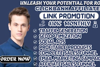 clickbank affiliate promotion, affiliate marketing, clickbank link promotion