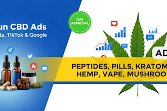 fix cbd ads, peptide ads approval marketing agency, vape campaigns, cannabis
