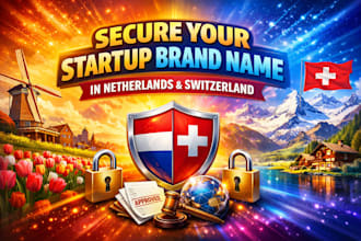 secure startup brand name in netherlands and switzerland to prevent infringement