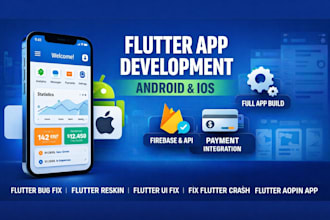 do flutter app development, android ios mobile app development