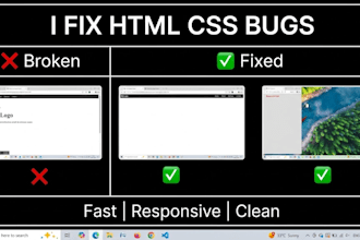 do urgent HTML CSS fixes and frontend adjustments