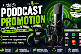 do podcast promotion podcast marketing on podcast platforms and grow downloads