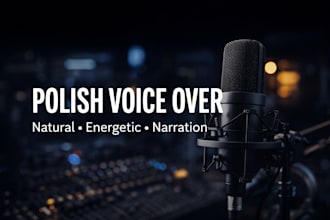 record a professional polish male voice over