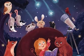 children story book illustration children story children story book illustration